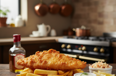 Crispy Beer Battered Fish and Chips (Restaurant-Style at Home)