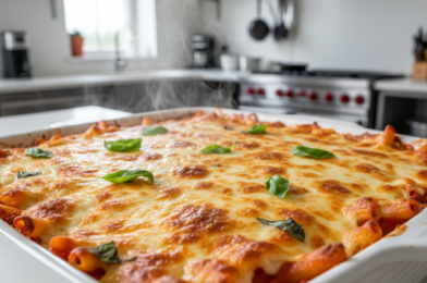 Healthy High Protein Cottage Cheese Baked Ziti