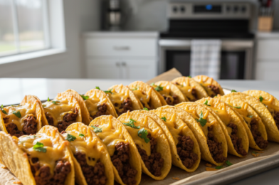 Ground Beef Baked Tacos