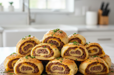 Garlic Butter Cheeseburger Rollups