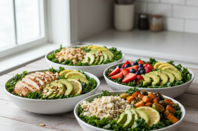 Fresh & Healthy Avocado Lemon Kale Salad Recipe