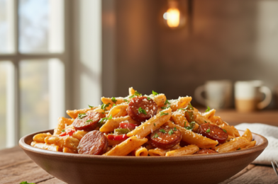 Easy Cajun Smoked Sausage Pasta Recipe – A Flavor-Packed Weeknight Dinner