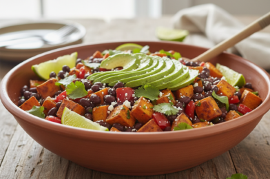 Roasted Sweet Potato Black Bean Salad (Fresh, Healthy & Flavor-Packed)
