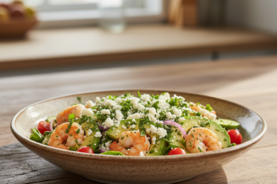 Mediterranean Shrimp and Avocado Salad – Fresh, Healthy, and Flavor-Packed
