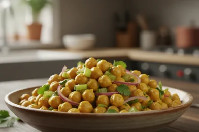 Curried Chickpea Salad (Quick, Healthy & Flavorful)