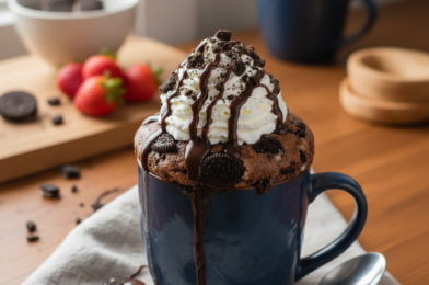 Easy 2 Ingredient Oreo Mug Cake (Ready in 5 Minutes)