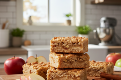 Easy Apple Cinnamon Breakfast Bars (Healthy & Delicious)