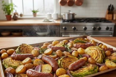 Sheet-Pan Sausage, Cabbage & Potatoes (Easy Weeknight Dinner)