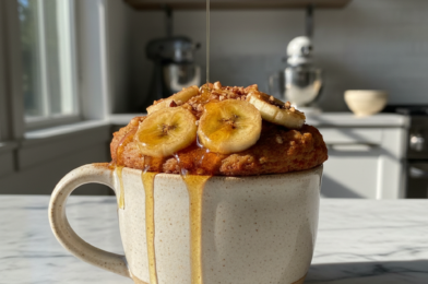 Banana Bread Mug Cake (Easy 5-Minute Microwave Dessert)