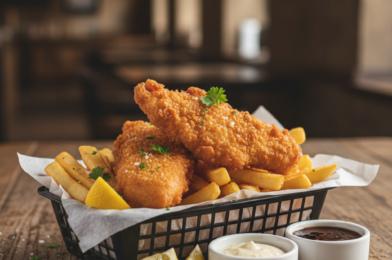 Crispy Beer Battered Fish and Chips (Pub-Style Recipe)