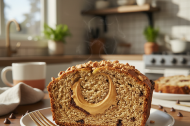 Chocolate Peanut Butter Banana Bread