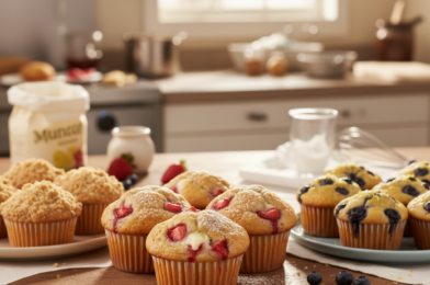 Strawberry Cream Cheese Muffins: Soft, Sweet, and Bakery-Style Perfection
