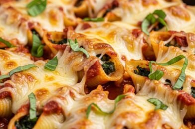Easy Turkey and Spinach Stuffed Shells (Healthy, Cheesy & Family-Friendly Dinner)
