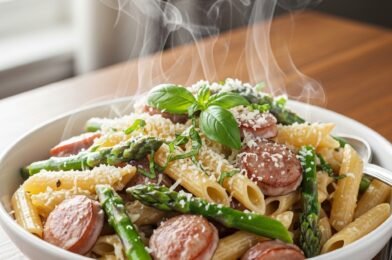 Easy Sausage Asparagus Pasta Recipe (Quick, Creamy & One-Pan Dinner!)