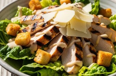 BEST Chicken Caesar Salad with Homemade Croutons (Crisp, Creamy & Restaurant-Quality at Home)