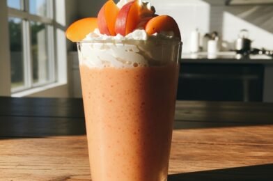 Healthy and Refreshing Peach Smoothie Made with Frozen Peaches for a Tasty Boost