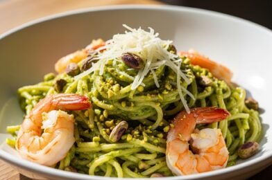Creamy Pistachio Pesto Pasta with Shrimp (25 Minutes) – Easy Gourmet Weeknight Dinner