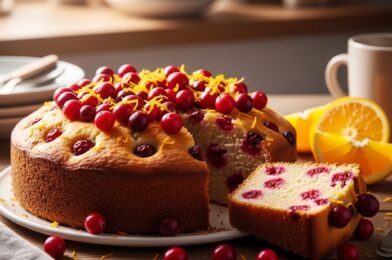 Cranberry Orange Breakfast Cake (Soft, Zesty & Perfect Morning Treat!)