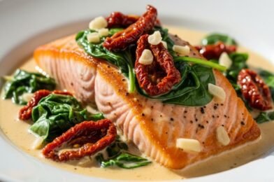 Creamy Tuscan Salmon with Sun-Dried Tomatoes (30 Minutes!) – Easy Restaurant-Style Dinner