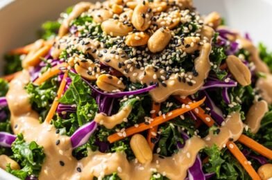Roasted Peanut Kale Crunch Salad Recipe – A Pinch of Yum Inspired Healthy Favorite