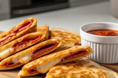 5-Ingredient Pizza Quesadillas (Quick, Cheesy & Family-Friendly!)