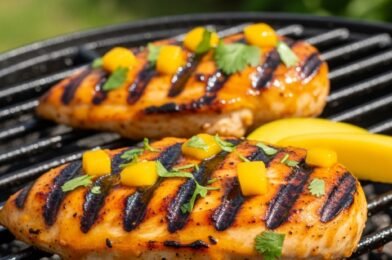 Tropical Grilled Mango Chicken Recipe (Juicy, Sweet & Smoky Perfection)