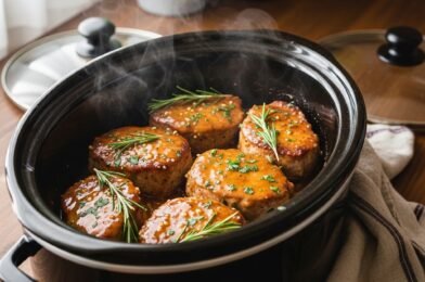 Crockpot Honey Garlic Butter Pork Chops (Tender, Juicy & Flavor-Packed!)