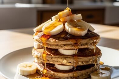 3 Ingredient Banana Oatmeal Pancakes (Healthy, Easy & Delicious!)