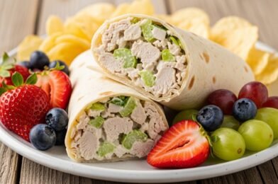 Luscious Creamy Chicken Salad Wraps: A Delightful Portable Meal!