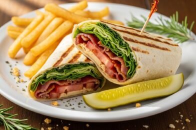 Sizzling BLT Wraps: A Grilled Delight for Your Taste Buds!