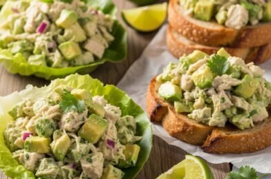 Healthy Avocado Chicken Salad (Creamy, Light & Protein-Packed)