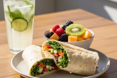 Summer’s Savory Wrap: The Ultimate Lunch to Boost Your Mood!