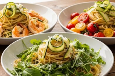 Spaghetti with Crispy Zucchini