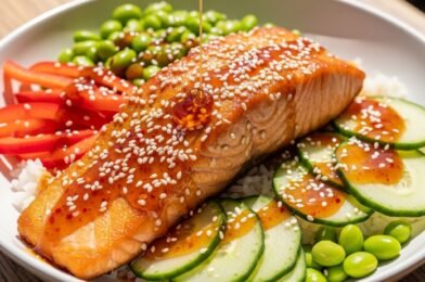 Hot Honey Crispy Salmon Bowls: A Sweet, Spicy, and Crunchy Healthy Dinner Idea