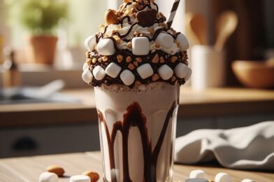 Rocky Road Milkshake – Rich Chocolate Marshmallow Delight