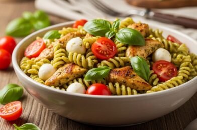 Easy Chicken Pesto Pasta Salad (25-Minutes) – Fresh, Quick & Flavor-Packed Meal