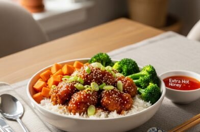 Hot Honey Chicken Bowls: Deliciously Spicy and Sweet Meal Idea!