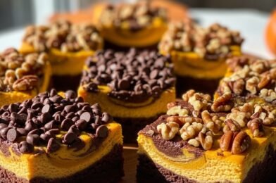 Pumpkin Cheesecake Swirl Brownies (Fudgy Fall Dessert Recipe)