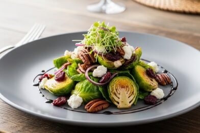 Shredded Brussels Sprouts Salad