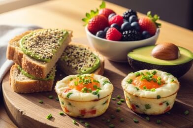 Baked Egg White & Vegetable Cups