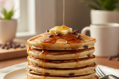 Easy Chocolate Chip Pancakes Recipe – Soft, Fluffy & Loaded with Chocolate