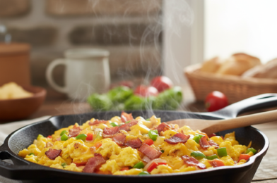 Loaded Scrambled Eggs: Breakfast Bliss in 20 Minutes