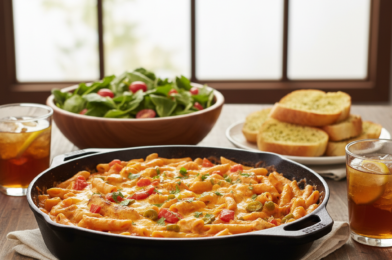 Cheesy Rotel Chicken Pasta (Creamy, Spicy, and Comforting!)