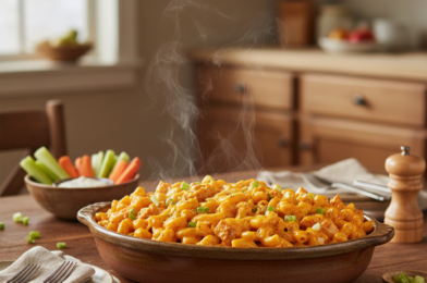 Buffalo Chicken Mac and Cheese (Ultra Creamy, Spicy & Irresistible!)