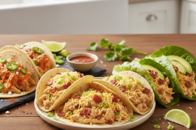 Juicy Crack Chicken Tacos (Creamy, Cheesy, Flavor-Packed Taco Night Favorite)