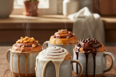 Cinnamon Roll in a Mug (5 Minutes! Quick, Gooey, Microwave Dessert Recipe)