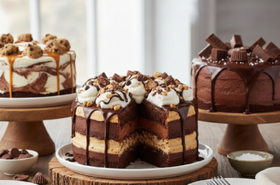 Decadent Chocolate Peanut Butter Ice Cream Cake Recipe