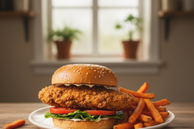 Cajun Crispy Chicken Sandwich with Garlic Aioli (Bold, Crunchy & Flavor-Packed)