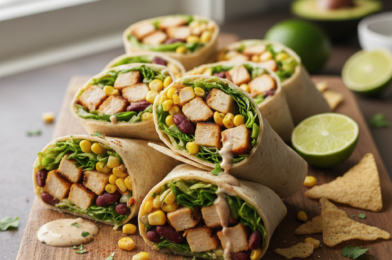 Southwest Chicken Wraps: Easy & Healthy Lunch Recipes (Fresh, Flavorful & Meal-Prep Friendly)