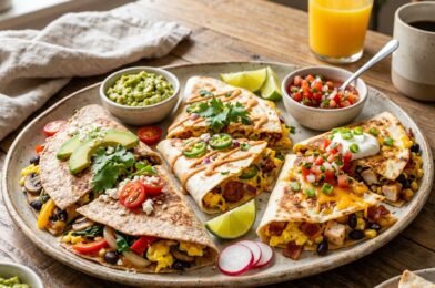 Creamy Breakfast Quesadilla with Eggs and Cheese (Easy Recipe for a Perfect Morning Meal)